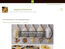 Tablet Screenshot of organics-delivered.com